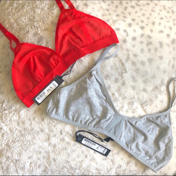 JOES JEANS BRALETTE BUNDLE NWT MESH AND COTTON - Picture 1 of 9